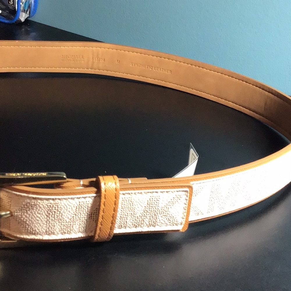 MK synthetic leather belt